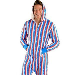 Tipsy Elves NWT Patriotic Grandstand Unisex Onesie